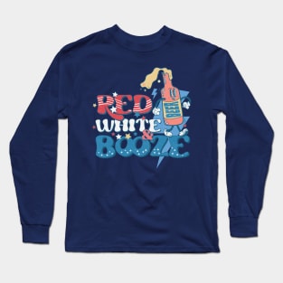 Red White & Booze Long Sleeve T-Shirt